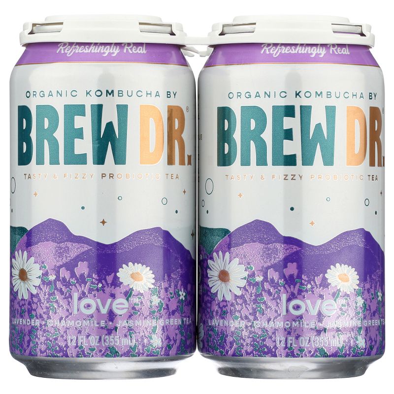 Brew Dr. Kombucha Love - 12 fl oz Cans/4pk, 1 of 12