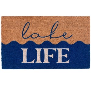 Shiraleah "Lake Life "Doormat, Blue - 1 of 4