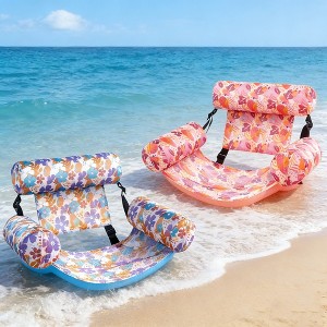 Jasonwell 2-Pack Inflatable Pool Lounge Chairs for Adults, Heavy Duty Floating Noodles, Large Multicolor, Beach & Lake Fun - 1 of 4