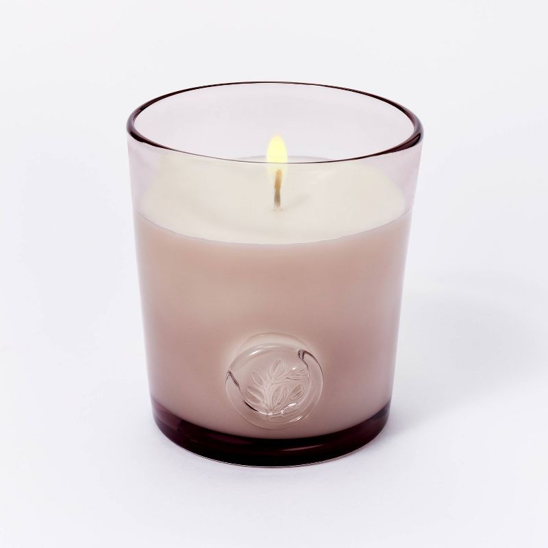 12.5oz Colored Glass Candle White Amber &#38; Jasmine Pink - Threshold&#8482; designed with Studio McGee, 3 of 6