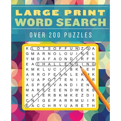 Large Print Word Search - (large Print Puzzle Books) By Editors Of ...