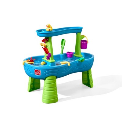 water table with umbrella