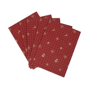 Unique Bargains Gift Wrap Paper Christmas Kraft 27.56"x19.69" 5 Pcs - 1 of 4