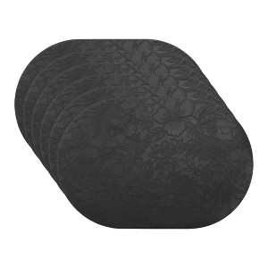 REGALWOVEN Placemats Set of 6 Leather Placemats for Kitchen Dining Table Decor Waterproof Heat Resistant Table Placemats - 1 of 4