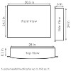 Sunnydaze Cozy Warmth Indoor Electric Fireplace Insert - Modern Horizontal Recessed Mount - 9 Color Options for Flames - 4 of 4