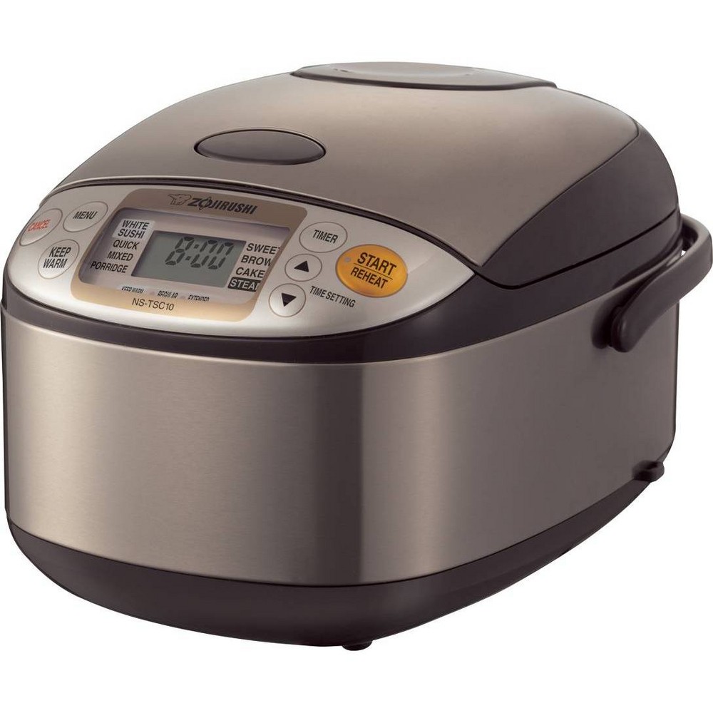 Zojirushi Micom 5.5-Cup Rice Cooker &amp; Warmer with Steam Basket - Brown