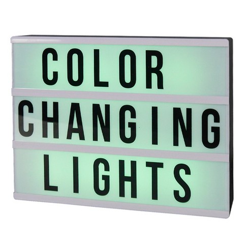 Diy Color Changing Lightbox Novelty Led Table Lamp Black Room Essentials Target