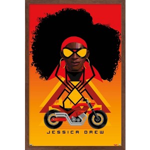 Trends International Marvel Spider-Man: Across the Spider-Verse - Spider-Woman Framed Wall Poster Prints - 1 of 4