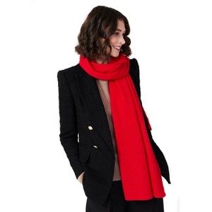 Style Republic 100% Pure Cashmere Women's Knitted Scarf - Red - 1 of 2
