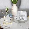 Pavilion Gift Company- August - 6.5" Angel Tealight Candle Holder Religion Faith Birthday Zodiac Leo Virgo Birthstone Gift - 3 of 4