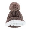 Polar Extreme Girl's Insulated Thermal Cable Knit Winter Cuff Beanie with Pom - 2 of 2