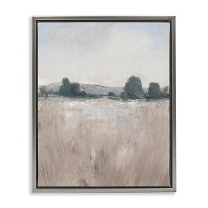 Stupell Industries Rural Autumn Grassland Field Nature Floating Frame Canvas Art, Gray, 25" x 31" - 1 of 4