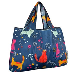 Wrapables Large Foldable Tote Nylon Reusable Grocery Bags - 1 of 4