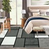 Large Geometric Machine Washable Rug with Rubber Backing for Living Room Modern Non-Slip Area Rug Easy-Cleaning Floor Carpet for Bedroom Dining Room - 3 of 4
