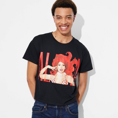Pride Adult Alaska 5000 Short Sleeve Cropped T-Shirt - Black