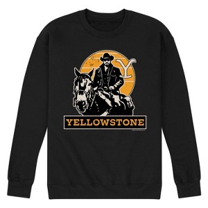 Men's - Yellowstone - RIP Riding On Horse Graphic Fleece Sweatshirt - 1 of 4