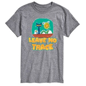 Men's - Pete the Cat - Leave No Trace Camping Short Sleeve Graphic T-Shirt - 1 of 4