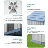 Dolonm pointed roof doghouse, made of PP material, waterproof and UV-resistant, with 2 ventilation Windows - 4 of 4