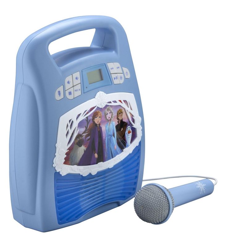 eKids Disney Frozen Bluetooth Karaoke Machine with Microphone for Kids and Fans of Frozen Toys - Blue (FR-553.EXV0MROL), 2 of 5