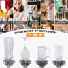 WOWOW Pentagram Fan Blade Sink Glass Rinser for Kitchen Sink in Brushed Nickel - 4 of 4