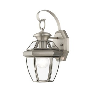 Livex Lighting Monterey 1 - Light Wall Light in  Brushed Nickel - 1 of 2