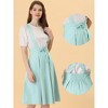 INSPIRE CHIC Women's High Waist Overall Corset Skater Suspender Dresses - 2 of 4