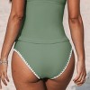 Women's Plum/Olive Mid-Rise Bikini Bottoms -Cupshe - 3 of 3