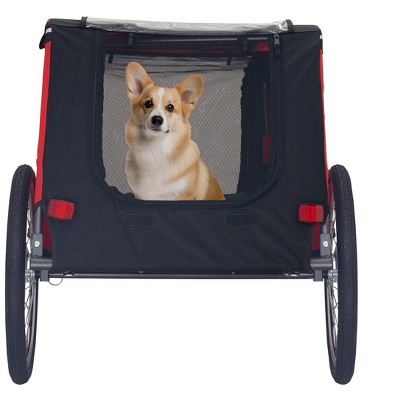 Gulches Pet Strollers: Breathable Mesh Dog Bike Trailer & Folding Pet Carrier Wagon