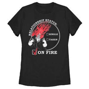 Women's Hercules Hades Valentine's Day Status, ON FIRE! T-Shirt - 1 of 4