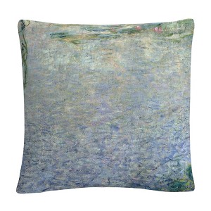Claude Monet 16 X 16 Decorative Throw Pillow by Trademark Fine Art - 1 of 4
