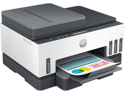 HP Smart Tank 7301e White and Gray Wireless InkJet Printer