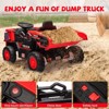 Ride on Dump Truck, 12 Volt Ride on Toys with Electric Dump Bed, Electric Car for Kids with Remote Control, Shoel, LED Lights, Musci Player - 3 of 4