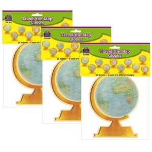 Teacher Created Resources Travel The Map Globes Accents 30 Per Pack 3 Packs (TCR8641-3) - 1 of 2