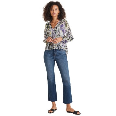 VENUS Womens Chiffon Printed Blouse