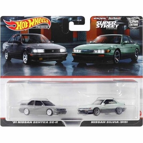 Hot Wheels Premium Car Culture 2 pack 91 Nissan Sentra Se r Nissan Silvia s13 1 64 Diecast Car Target