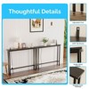VINGLI 2-piece Set Triamine + Iron 200 * 15 * 79cm with Power Strip Foyer Table - 2 of 4