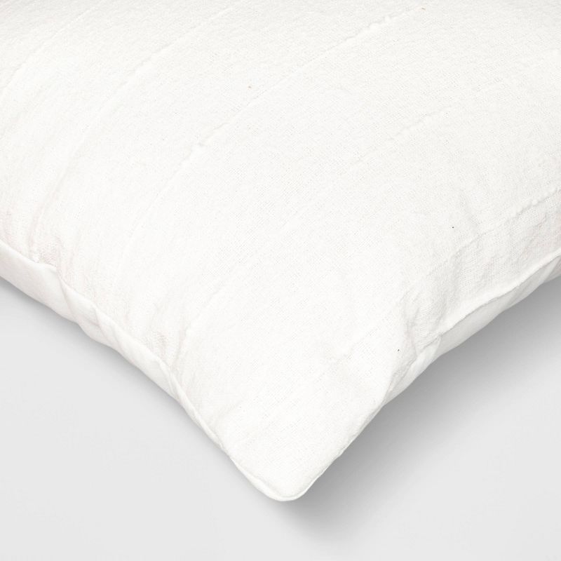 Oversized Woven Cotton Slubby Striped Throw Pillow Ivory - Threshold™, 4 of 10