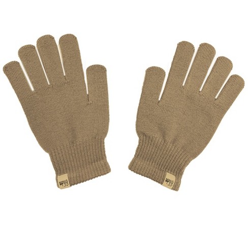 Minus33 Merino Wool Fingerless Gloves Lightweight - Tan 499