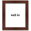 PosterPalooza | Photo Size Classic Modern Brown Frame - UV Acrylic, Foam Board Backing, Hanging Hardware - 2 of 4