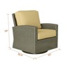 Covers & All Cabo 31 in W Swivel Glider Club Chair, Jacobean Wicker w / Sunbrella - 3 of 4