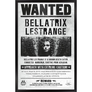 Trends International The Wizarding World: Harry Potter - Bellatrix Wanted Poster Framed Wall Poster Prints - 1 of 4