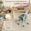 Brafabhome Adult L Shaped Electric Standing Desks with Power Outlets, Height Adjustable Desk, Ergonomic Stand up Desk for Home Office | White - 3 of 4