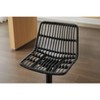 PAGED Set of 2 Rattan Bar Stools, 360 Swivel Bar Chair with Footrest, Counter Stools for Home Pub - 2 of 4