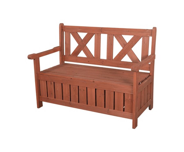 Bench With Storage - Brown - Leisure Season