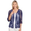 Collections Etc Scallop Crochet Cardigan - 3 of 4