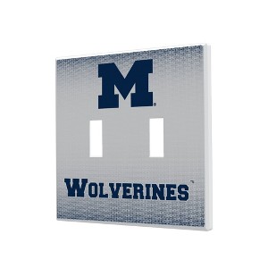 NCAA Big Ten Universities Linen Hidden-Screw Light Switch Plate for Double Toggle - 1 of 4