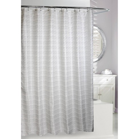 Avenue Road Shower Curtain White Silver Moda At Home Target