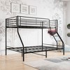 CAVINAS Twin Over Full Metal Bunk Bed with Ladder & Upper-Level Guardrail,Modern Bed Frame for Kids Room,Bedroom - 2 of 4
