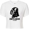 Women's - Star Wars - Sketch Darth Vader Cropped Graphic T-Shirt - 2 of 4