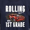 Boys' - Hot Wheels - Rolling Into 1st Grade Graphic Long Sleeve Fleece Sweatshirt - 2 of 4